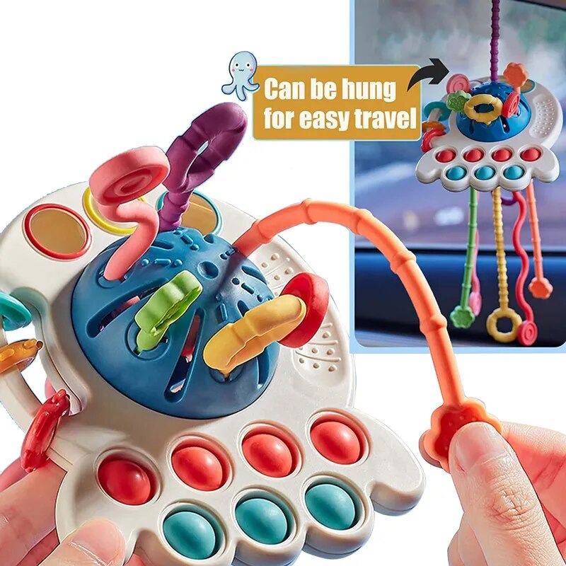 Montessori Silicone Pulling Toy