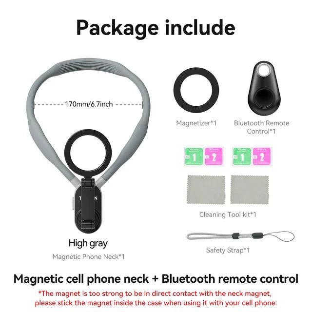 MagSnap - Magnetic Neck Hold Mount Selfie Stick Tripod