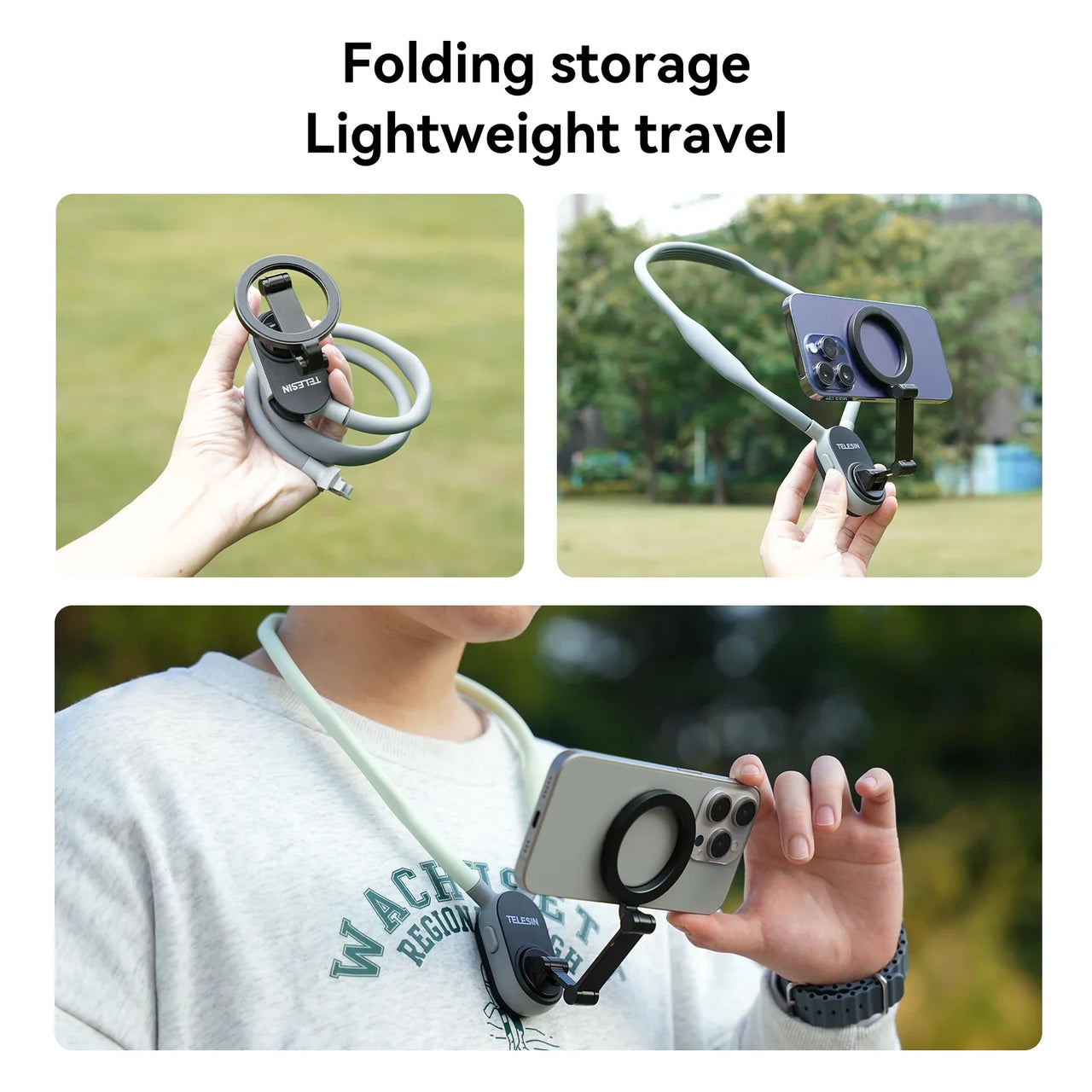 MagSnap - Magnetic Neck Hold Mount Selfie Stick Tripod